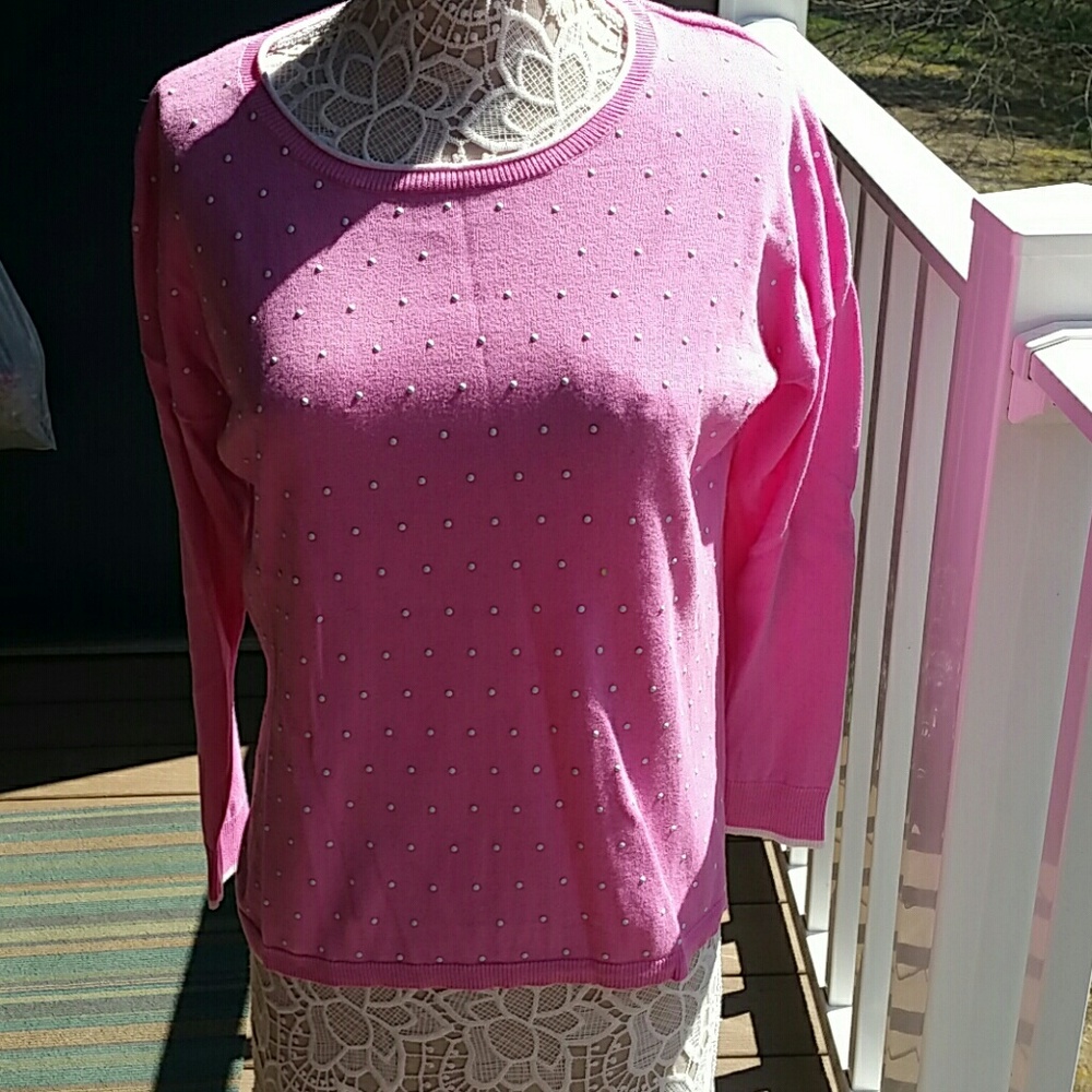 Large Elle sweater bubblegum pink